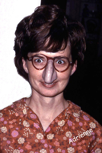adrienne ffunny nose and glasses